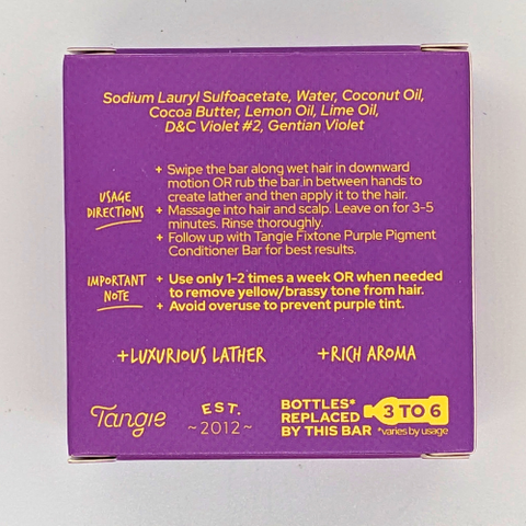 Purple Pigment Shampoo Bar Blonde Gray Hair