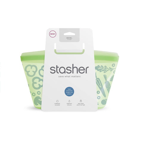 Stasher 4 cups Green