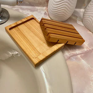 Cedar Soap Dish - Two Layer