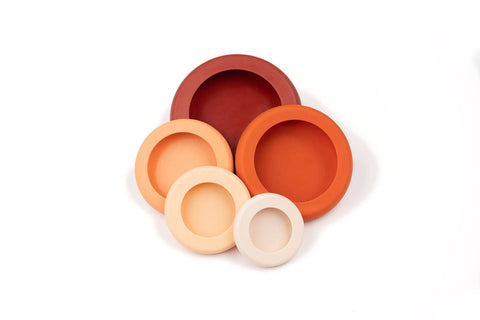 Food Huggers 5pc Set Terra cotta
