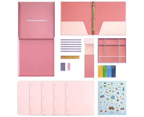 Blue Lake Ecolife School and Office Supply Kit 22 Pieces Bundle Pack