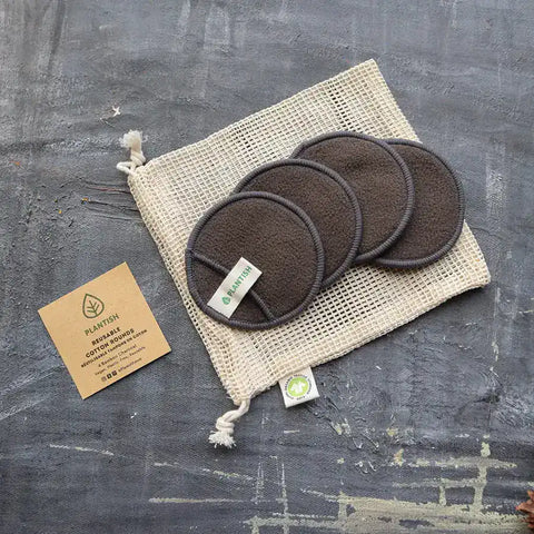 Plantish Reusable Cotton Rounds - 4 pack