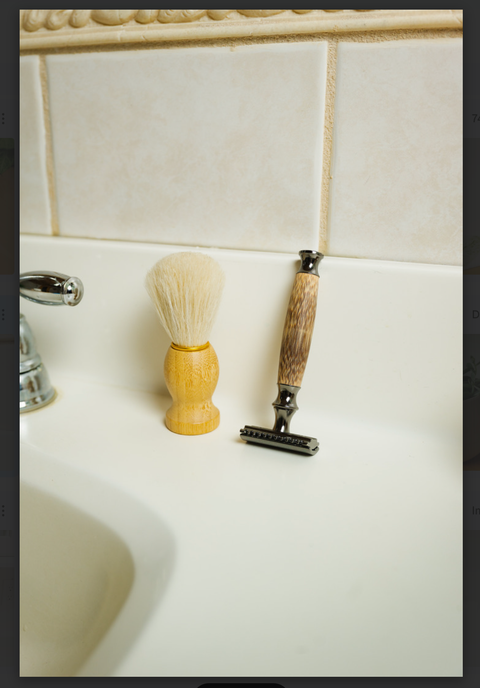 Bamboo Switch Natural Bristle Shave Brush