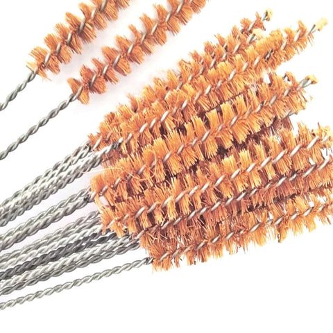 Straw cleaning brushes