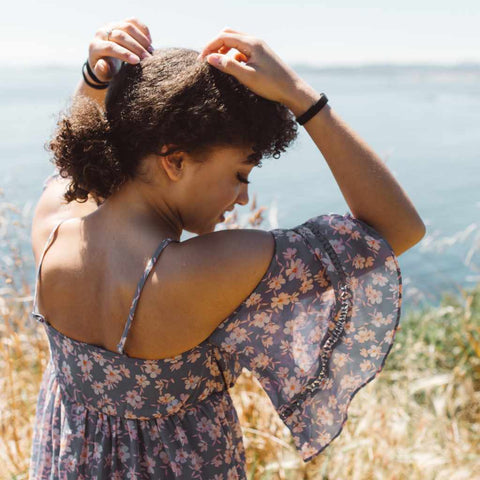 Plastic-free Flat Hair Ties - Black