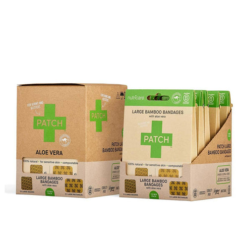 PATCH Large Mixed Bamboo Bandages with Aloe Vera