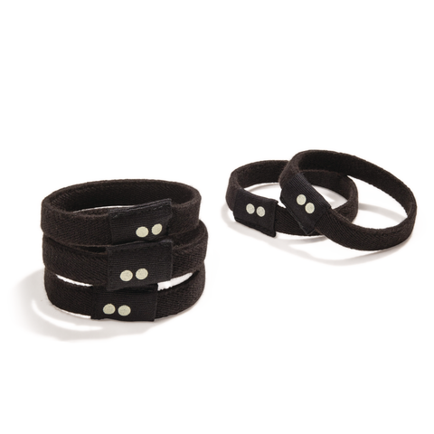 Plastic-free Flat Hair Ties - Black