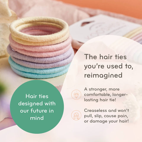 Plastic-free Round Hair Ties - Mondo 5-pack - Golden Fibres