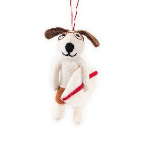 Johnny & Tyler Surf Dog Eco Ornaments