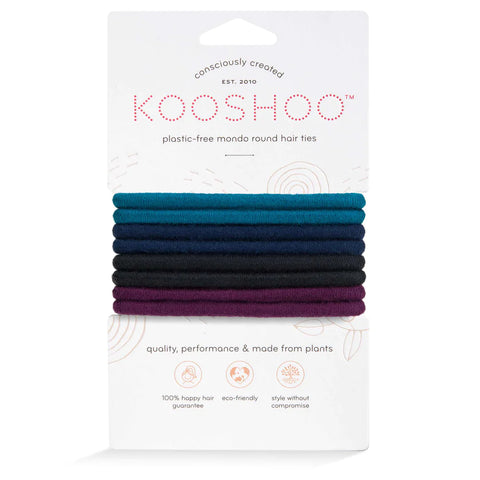 Kooshoo Plastic-free Round Hair Ties  8-packs