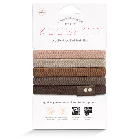 Kooshoo Plastic-free Hair Ties Flat