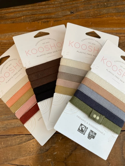 Kooshoo Plastic-free Hair Ties Flat