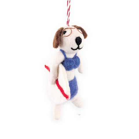 Johnny & Tyler Surf Dog Eco Ornaments