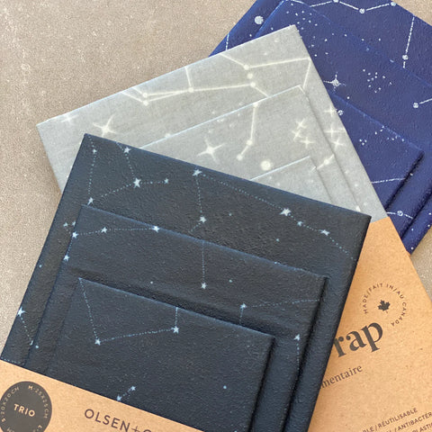 Olsen + Olsen Wax paper wraps - Trio Packs (Various Colors)